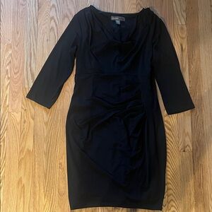 Donna Ricco Black Long Sleeve Dress
